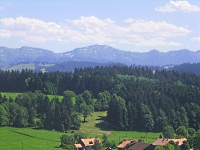Urlaub auf dem Bauernferienhof Hofer im Allgäu mit Blick auf den Hochgrat